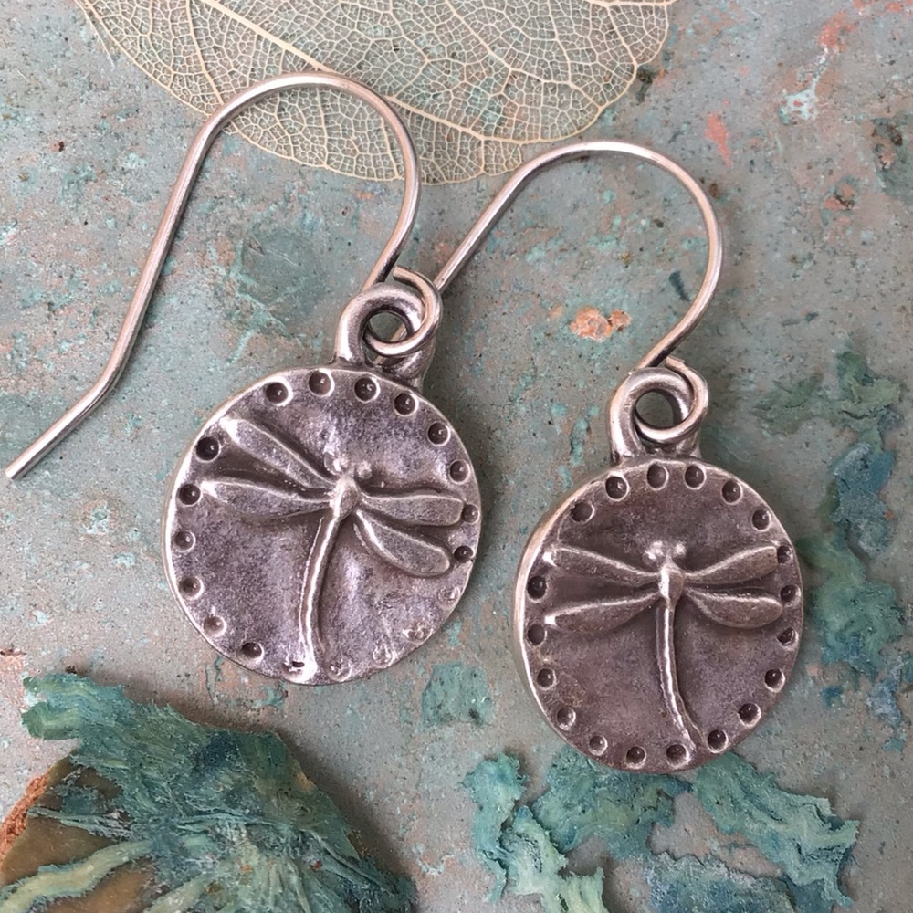Dragonfly Silver Sundance charm Earrings